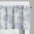 thumbnail image 3 of Ambesonne Floral Valance Pack of 2, Victorian Delicate Flowers, 54"X12", Cadet Blue Mauve, 3 of 5