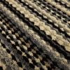 Mainstays Apollo Striped Indoor Polypropylene Area Rug, Black, 17.4" x 30"