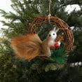 thumbnail image 5 of Foam Simulation Squirrels Pendant Christmas Tree Decoration Desktop Small Doll Ornament, 5 of 5