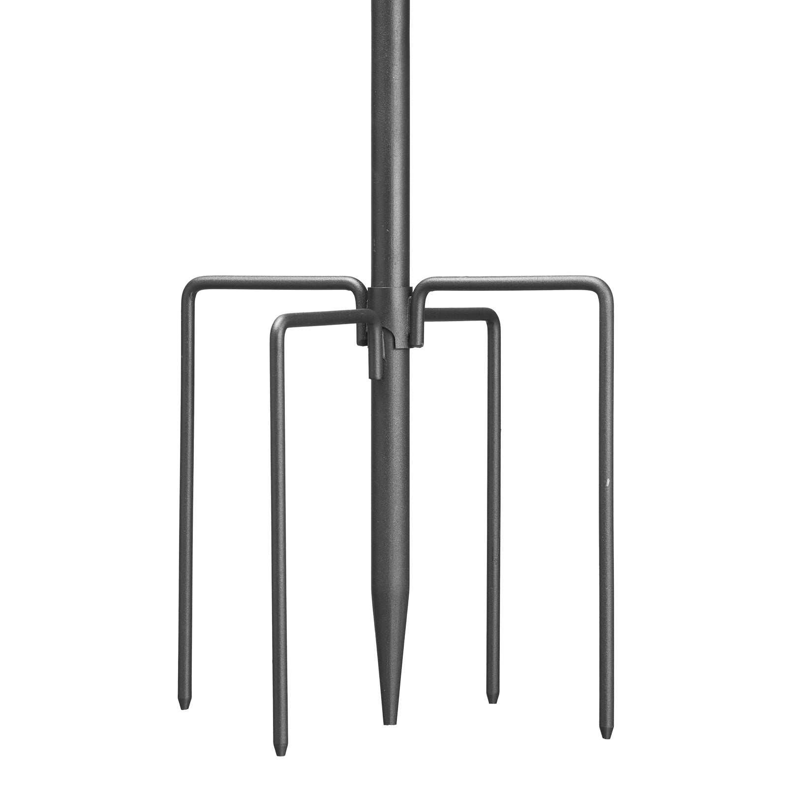 Double Shepherd Hook 76 3/4 Thick 8 Pack, Heavy Wrought Iron, Outdoor Hanging Bird Feeder, Plant Basket, Wind Chimes