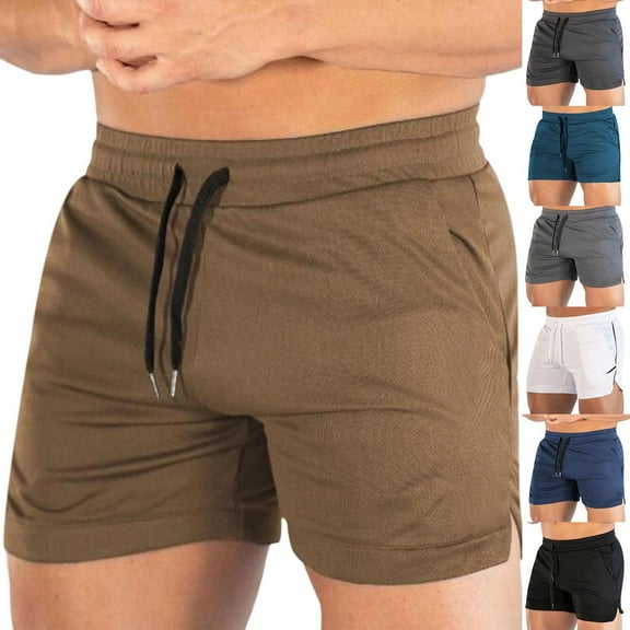 FRSASU Mens Mesh Running Shorts 3 Inch Quick Dry Breathable Tight Gym Athletic Workout Shorts for Men White