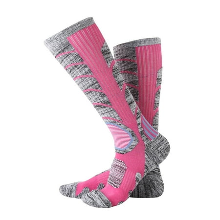 

TOYMYTOY 1 Pair Outdoor Socks Climbing Socks Professional Stockings Skiing Hiking Racing Cycling Socks (Size 35-39 for Women Rosy)