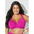 thumbnail image 5 of Swimsuits for All Women's Bra Sized Drape Front Underwire Bikini Top, 5 of 5