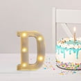 thumbnail image 4 of HaoXun LED Letter Lights Alphabet Lamp - ABS Plastic Marquee Letters with Built-in LED Lighting for Birthday Party Wedding Home Decorations, 4 of 6