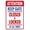 Warning Sign 2, variant on Keep Gate Closed Bilingual Warning Sign, Gate Security Metal Sign - 8"x12" Custom Caution Decor for Business Home Outdoor Indoor Road Yard Garage Street