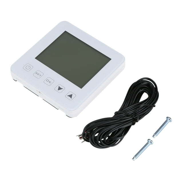 Delaman Thermostat, 16A Programmable Écran LCD Thermostat de Chauffage Électrique Régulateur de Température de la Pièce