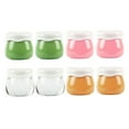 thumbnail image 4 of WESIEVYA 8Pcs Small Sample Jars For Women Daily Use Tight Seal Pink Round, 4 of 8