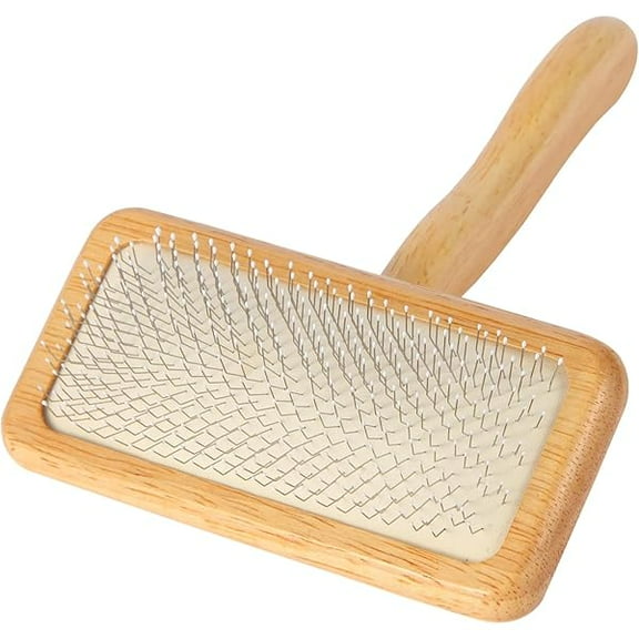 Dog Slicker Brush for Shedding & Grooming - Professional Dog Brush and Cat Brush with Coated Tips & Air-Cushion Design, Deshedding Tool Removes Undercoat Tangles & Loose Fur for Long/Short Hair Pets