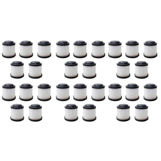 30 Piezas VF90 HEPA Es Adecuado para Accesorios de Aspiradora Black Y Decker Elementos de Filtro PVF110 PHV1210 Filtro