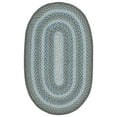 thumbnail image 2 of SAFAVIEH Braided Dorinda Bordered Reversible Area Rug, Light Blue/Green, 3' x 5' Oval, 2 of 11