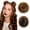 Dark Auburn, variant on Messy Space Bun Hair Pieces 2PCS Mini Claw Clip Fake Hair Extensions Updo Hair Accessories for Women Girls