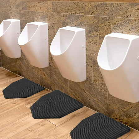 ULTNICE Urinal Pads For Bathroom Floor Urinal Floor Mat Black Prevent Urine Splatter 1Pack