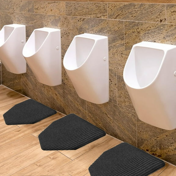 ULTNICE Urinal Pads For Bathroom Floor Urinal Floor Mat Black Prevent Urine Splatter 1Pack
