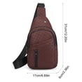 thumbnail image 3 of shyuyusa Simple Sling Chest Bag Compact Design For Outdoor Walking Daily Commute And Small Item Organizing, 3 of 7