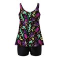thumbnail image 5 of Wo Piece Swimsuit For Women Modest Tummy Control Bathing Suits Tankini Set Swim Tank Top With Shorts, 5 of 5