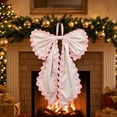 thumbnail image 5 of Wavy Edge Fabric Large Bow with Hanging Ribbon Multi Color Big Bow Ornament for Curtain Tieback Door Wreath Wall Birthday Party Decoration, 5 of 6