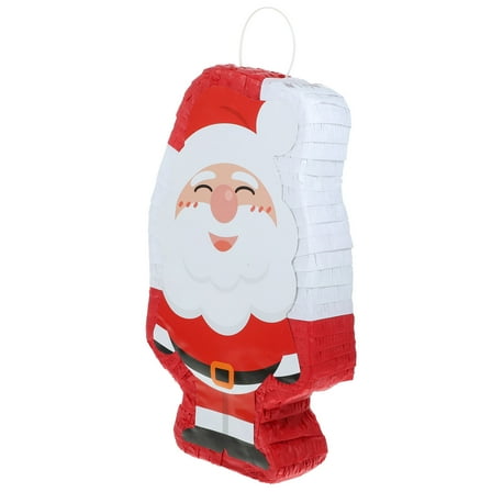 HONITANO 1Pack Red Paper Santa Clause Shaped Pinata For School Events