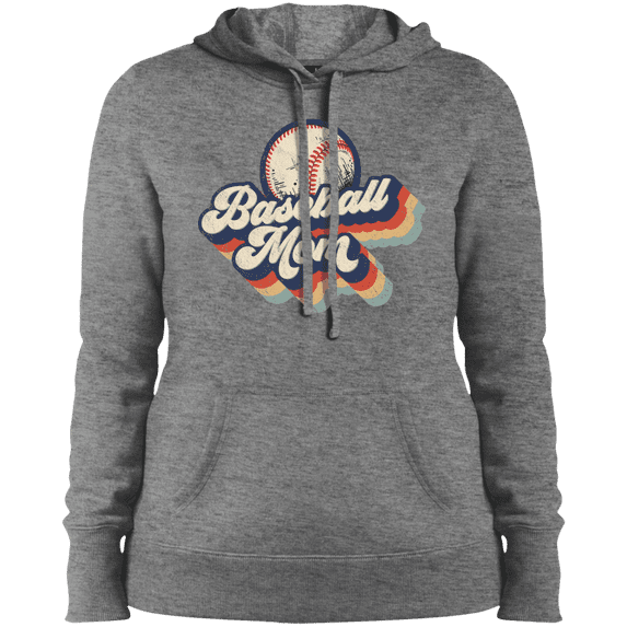 Baseball Mom Ladies' Pullover Hooded Sweatshirt