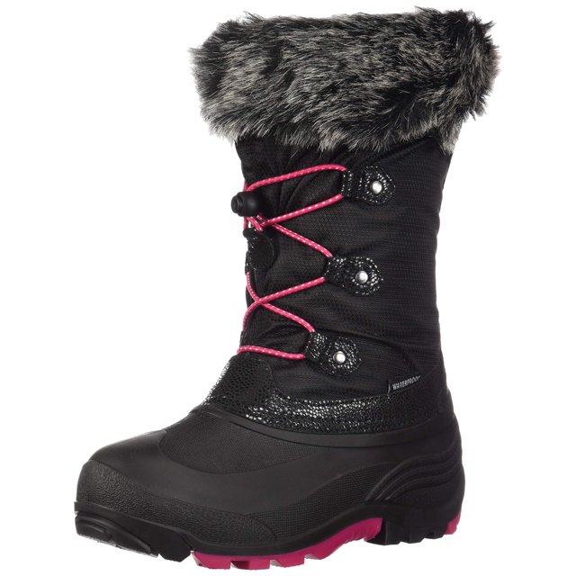 Kamik Bottes d'Hiver Imperméables Isolées pour Enfants Powdery2 (Rose Noir, 8K)