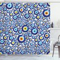 thumbnail image 1 of Ambesonne Evil Eye Shower Curtain, Turkish Traditional, 69"Wx84"L, Orange Yellow and Blue, 1 of 3