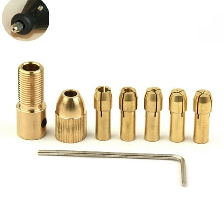 

7pcs/Set High Quality Brass Mini Drill Chuck 0.5 /1.0/ 1.5/ 2.5/ 3.0mm