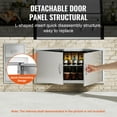 thumbnail image 2 of KFFKFF Barbecue Access Portal, 42W x 21H Inch Twin Exterior Cuisine Gateway, Stainless Steel Recessed Entry, Wall Upright Door with Grips, for Barbecue Island, Grill Spot, External Storage, 2 of 9
