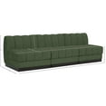 thumbnail image 3 of Pemberly Row Modern / Contemporary Green Fabric 3pc. Modular Sofa, 3 of 11