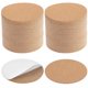 thumbnail image 1 of 100 posavasos de corcho adhesivos, almohadillas de corcho autoadhesivas redondas de 4 x 4 pulgadas para manualidades, posavasos, decoración de pared, protección de muebles, círculos de láminas de corc, 1 of 5