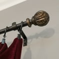 thumbnail image 3 of Decopolitan 5/8" Facet Ball Curtain Rod Set, 86 to 128 Inches, Vintage Bronze, 3 of 6
