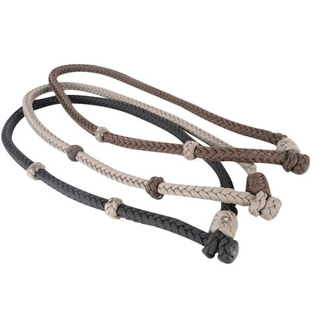 

57CE Classic Equine Horse Rodeo Calf Roping Neck Square Braid Rope Brown Tan