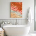 thumbnail image 6 of Canvas Wall Art, Burnt Orange Ombre Coastal Framed Canvas Prints for Bathroom Hallway, Summer Nautical Beach Ocean Seaside Gallery Wrapped Wall Decor for Home Office, Gifts, 8"x10" Ship Next Day, 6 of 9