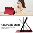 thumbnail image 6 of Dteck Folio Case for iPad Air 13-inch (M3/M2) 2025/2024, Multi-Angle Viewing Protective Stand Cover with Pencil Holder & Card Holder,Red, 6 of 8