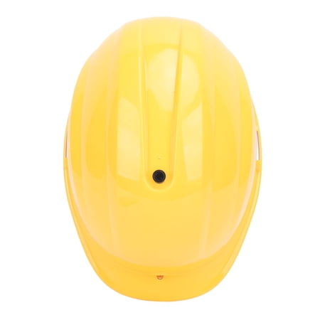 Rupoun Dual Fan Air Conditioning Safety Hat Cooling Helmet With 8000mAh Battery Solar Powered Massage Hard Hat For Construction Worker Yellow (13.78 inches / 35 cm, 1 Pack)