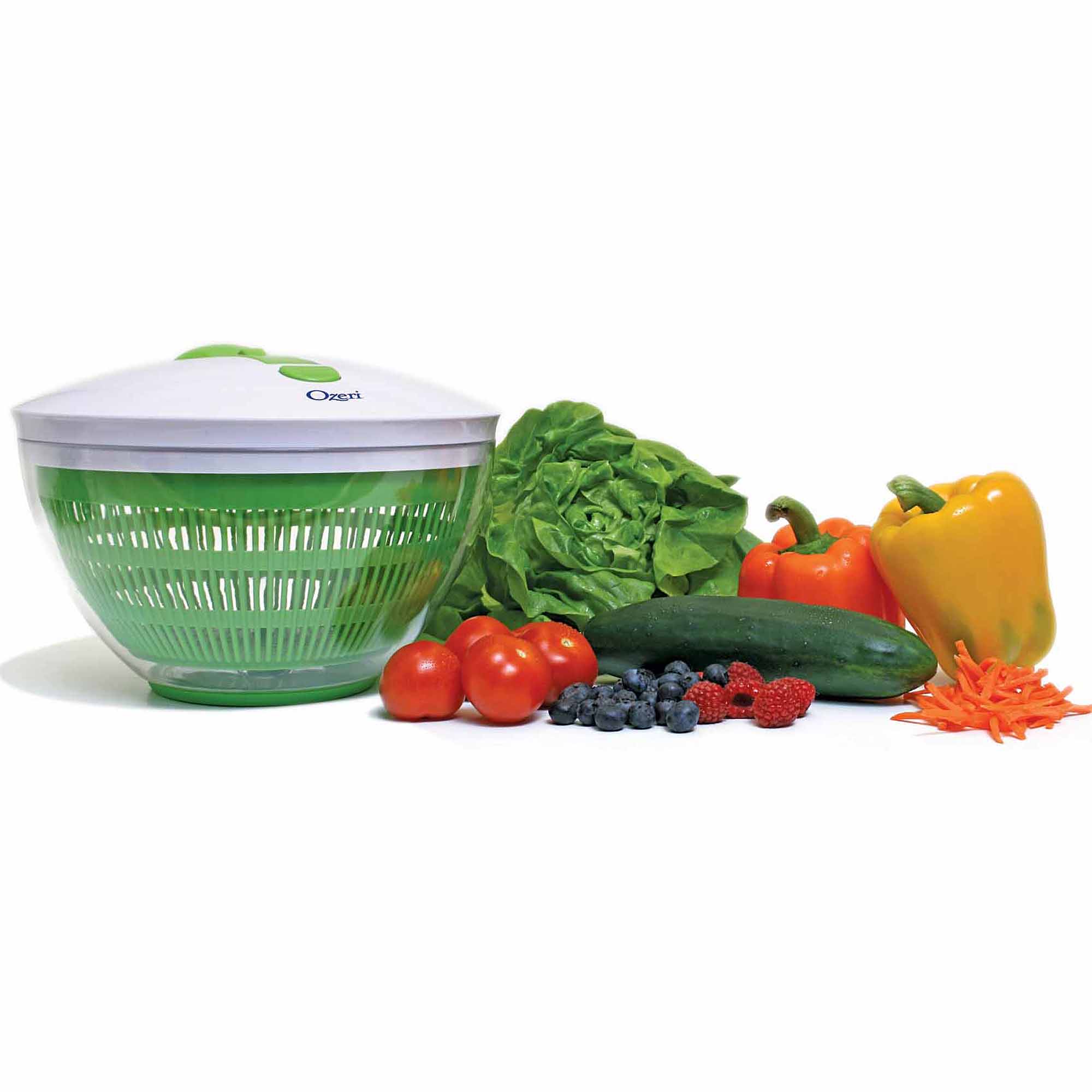 Ozeri Swiss Designed FRESHSPIN Salad Spinner and Serving Bowl, BPA-Free - image 5 of 9
