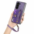 thumbnail image 1 of Luxury Leather Case With Card Slot For Samsung Galaxy Z Fold 6, iPhone 12 Pro Max, 1 of 8