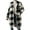 Black, variant on Flannel Jacket Women Button Down Sherpa Fleece Jacket Plus Size Plaid Shacket Soft Fluffy Fuzzy Sweater Outerwear (Black,M)