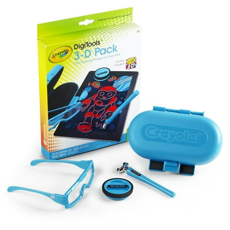 Griffin GC35974 Crayola DigiTools 3-D Pack for iPad-Blue