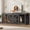 Grey, variant on Nordee 94.5” Double Dog Crate Furniture for 2 Large Dogs, Heavy Duty Double Dog Cage Extra Large Breed, Wooden Dog Cage Extra Large Breed with Divider & Solid Metal Tube,White