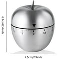 thumbnail image 5 of Apple Kitchen Timer Manual, Stainless Steel Mechanical Rotating Alarm 60 Minutes Count Down Cute Apple-Shaped Timer for Kitchen Cooking Learning Kids Sports, 5 of 14
