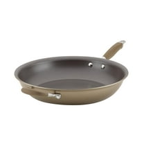 Anolon Advanced Home 14.5 inch Hard-Anodized Nonstick Frying Pan with Helper Handle, Bronze