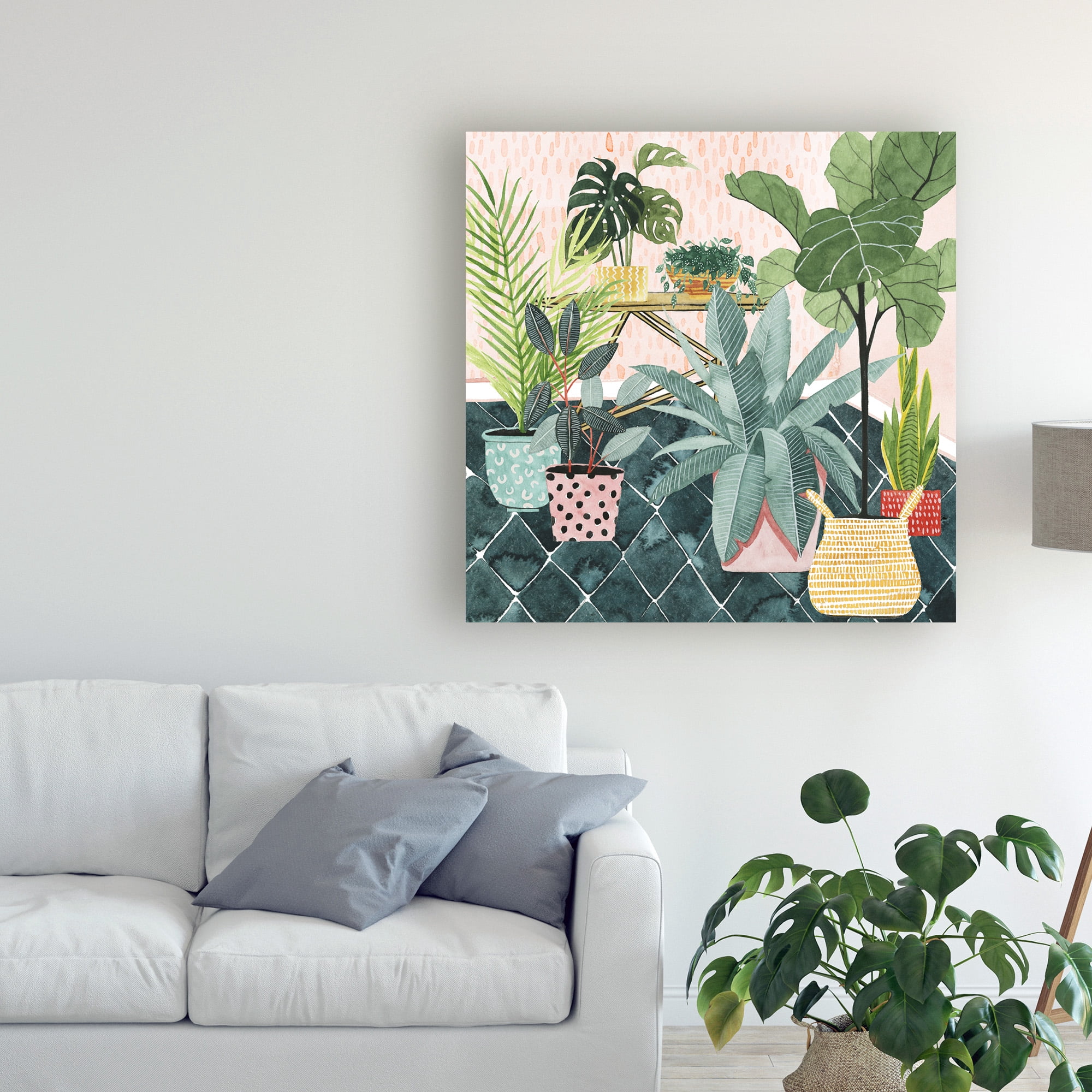 Trademark Fine Art 'Modern Jungle I' Canvas Art by Grace Popp