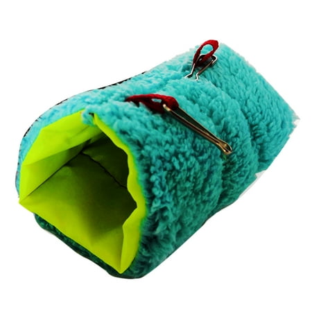 Anvazise Boat Bucket Shaped Hamster House Hanging Sleeping Bag Cotton Nest Pet Supplies Blue 1
