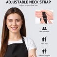 thumbnail image 1 of Langgg Apron Portable Free Size Solid Color Dustproof Neck Hanging Washable Reusable Home Restaurant Cooking Aprons Accessories, 1 of 6
