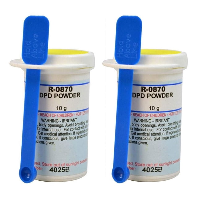 Tira de prueba química Taylor R0870 DPD en polvo, 10 g, paquete de 2