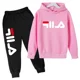 thumbnail image 3 of Conjuntos de ropa deportiva para niños de 3 a 14 años, con capucha y pantalones, 2 piezas, tendencia de otoño y primavera, 3 of 5