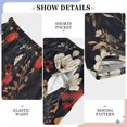 thumbnail image 6 of FORMRS Boys Pajama Pants with Pockets Size 11-12Y Kids Lounge Sleep Bottoms, Black Floral Pattern, 6 of 8