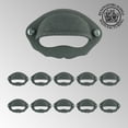 thumbnail image 2 of Renovators Supply Black Cabinet Cup Bin Pull 3" W x 2" H Antique Wrought Iron Kitchen Drawer or Dresser Handles w/Rust Resistant Cup Bin Pulls w/Screws Pack of 10, 2 of 10