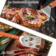 thumbnail image 2 of Jorunhe Grill Spatula Fork Set of 2, 16" Long BBQ Tools with Wooden Handle for Outdoor Grill, 2 of 8