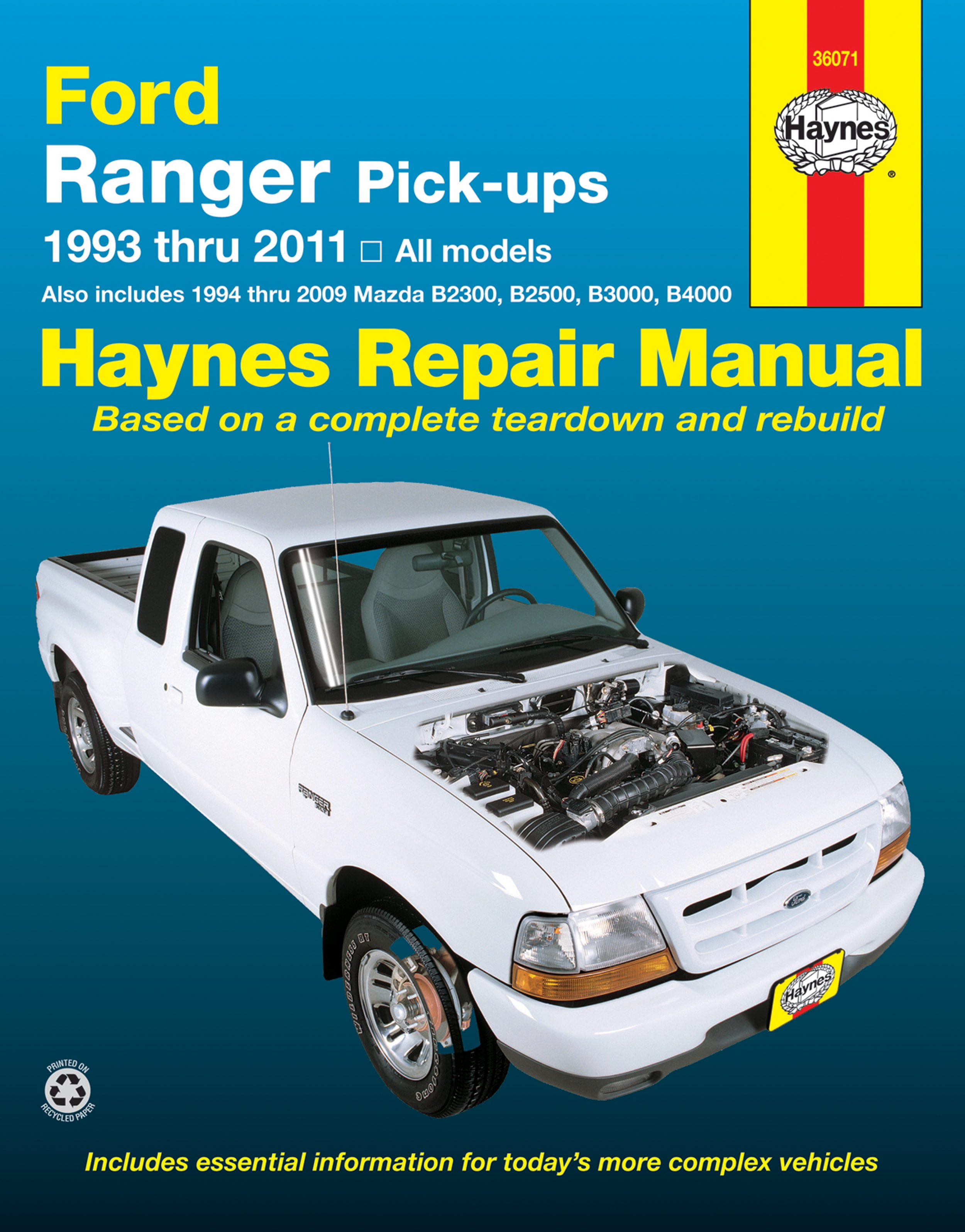 air shocks ford ranger on Ford Ranger 93 11 Mazda B2300 B2500 B3000 B4000 94 09 Haynes Repair Manual Walmart Com Walmart Com