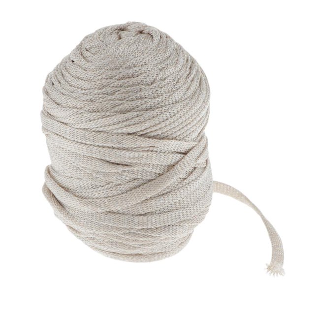 1 Rollo de Cable de Brillo de 90-100M.para Tejer Cordón de Macramém, para Joyas Tejidas a Mano Beige Baoblaze Cadena de cable brillante